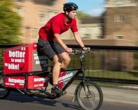 Gratis levering med transportcykler i Cambridge